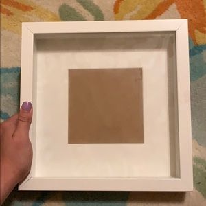 second white box frame